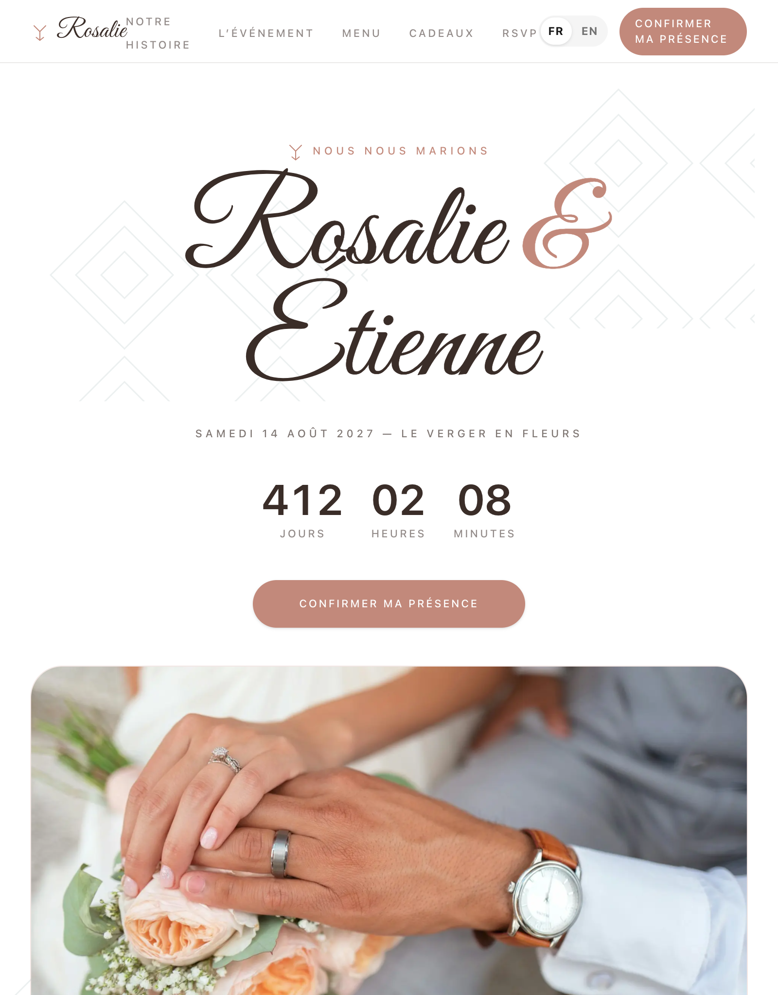 Modèle de mariage « Audace »